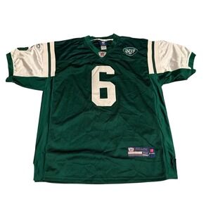 New York Jets Mark Sanchez #6 Green Reebok NFL Jersey Size 52 Sewn